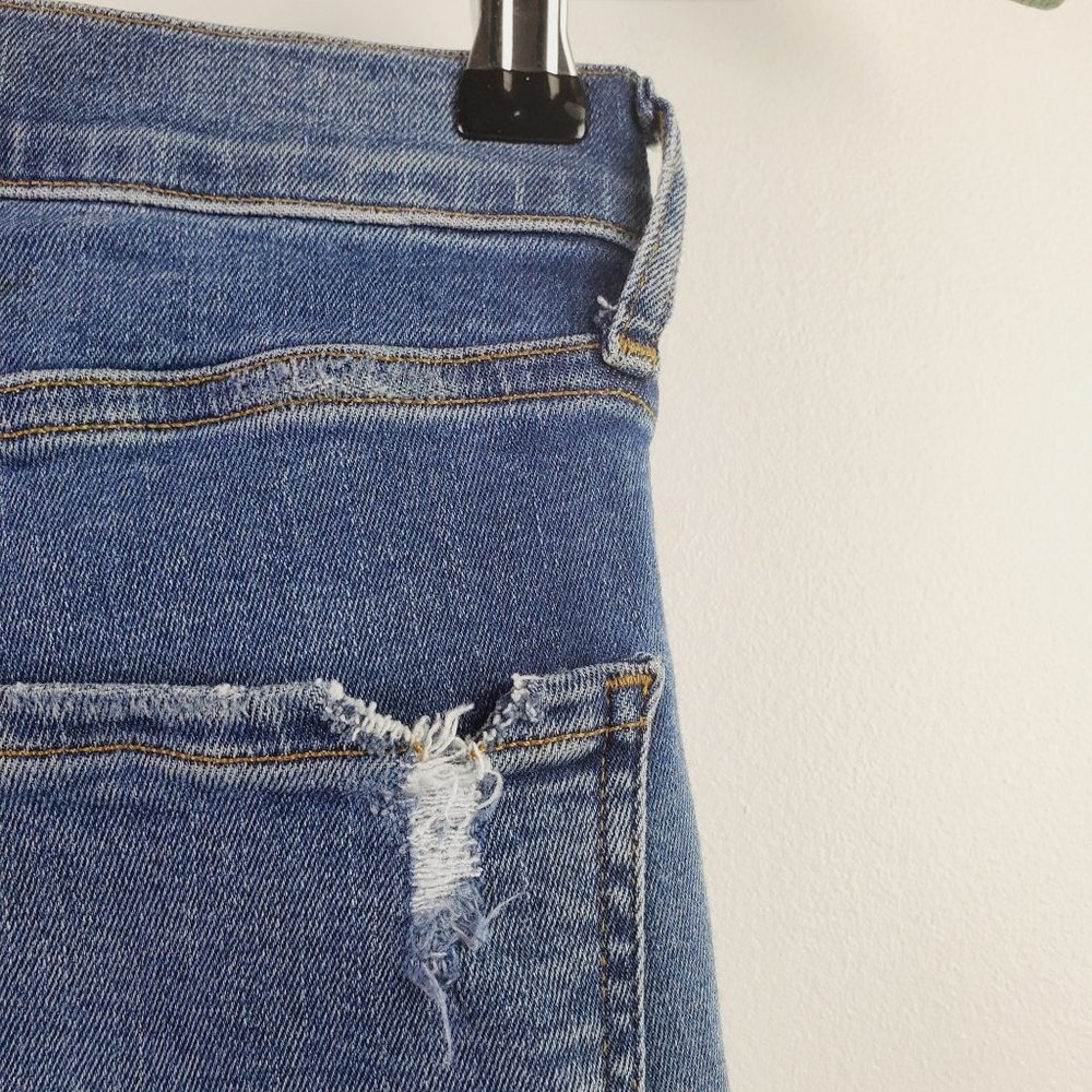 AGOLDE Sophie Raw Hem Ankle SKinny Destressed Jean Sz 25 - Picture 9 of 12